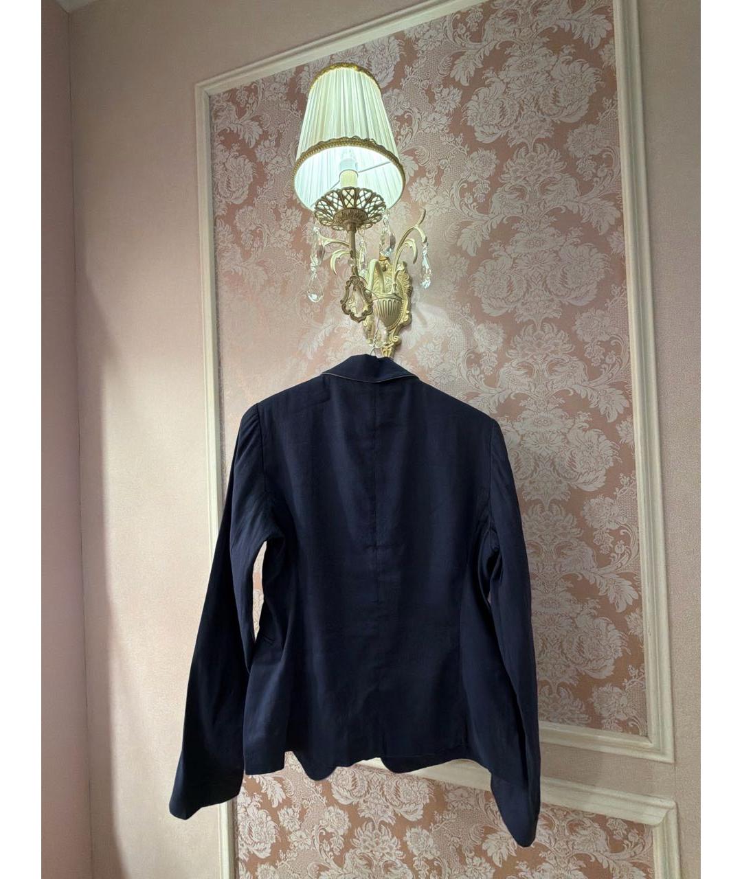 FABIANA FILIPPI Синий льняной жакет/пиджак, фото 2