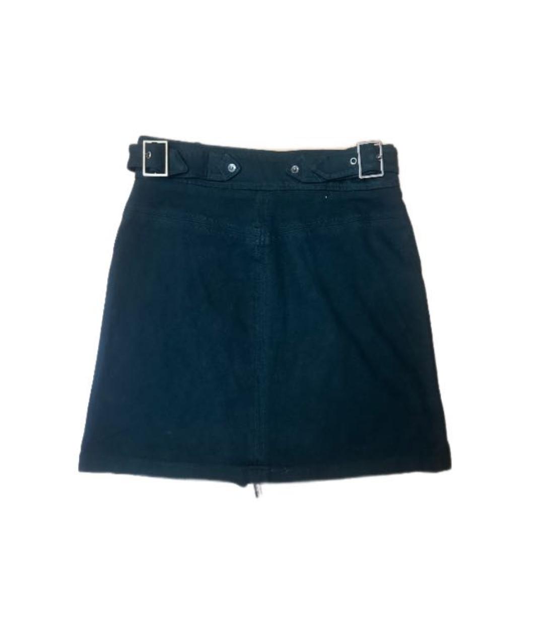 ARMANI EXCHANGE Зеленая замшевая юбка мини, фото 2