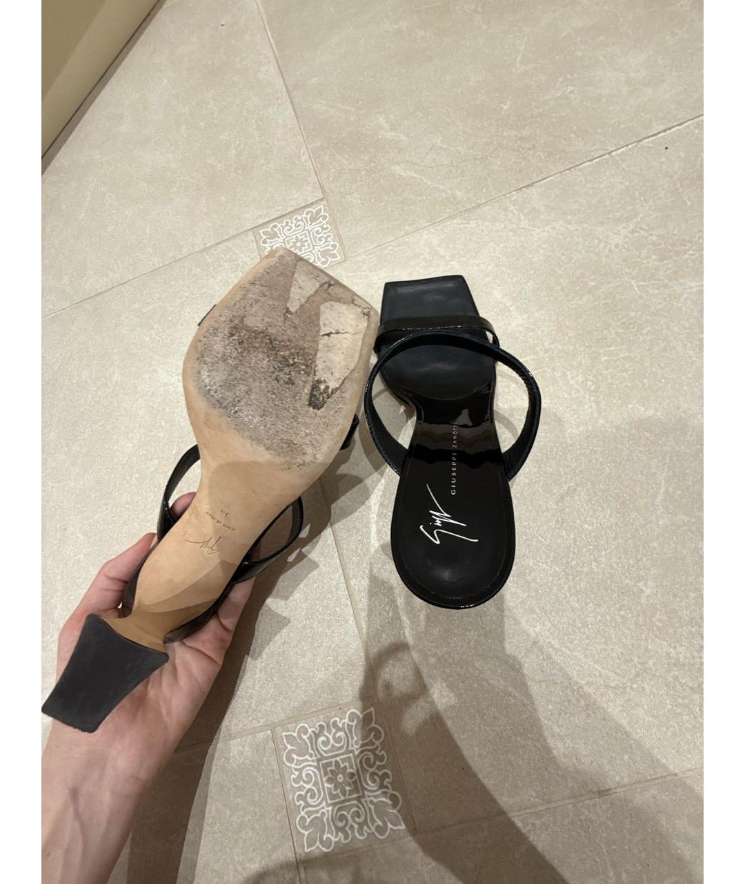 GIUSEPPE ZANOTTI DESIGN Черные босоножки, фото 5