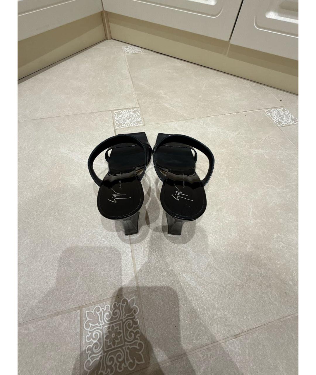 GIUSEPPE ZANOTTI DESIGN Черные босоножки, фото 3