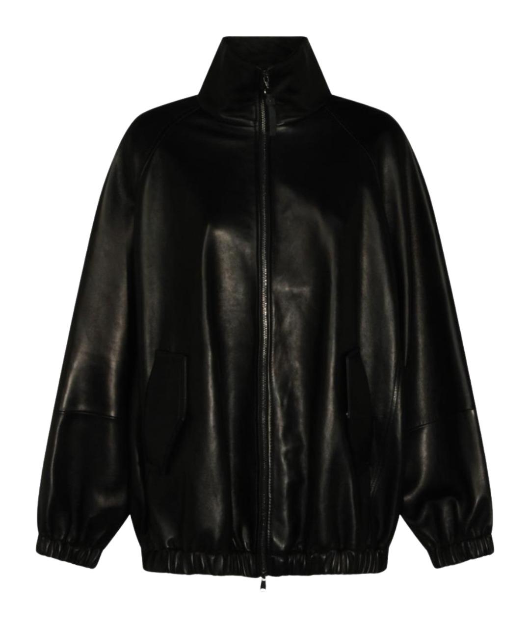 BRUNELLO CUCINELLI Черная кожаная куртка, фото 1