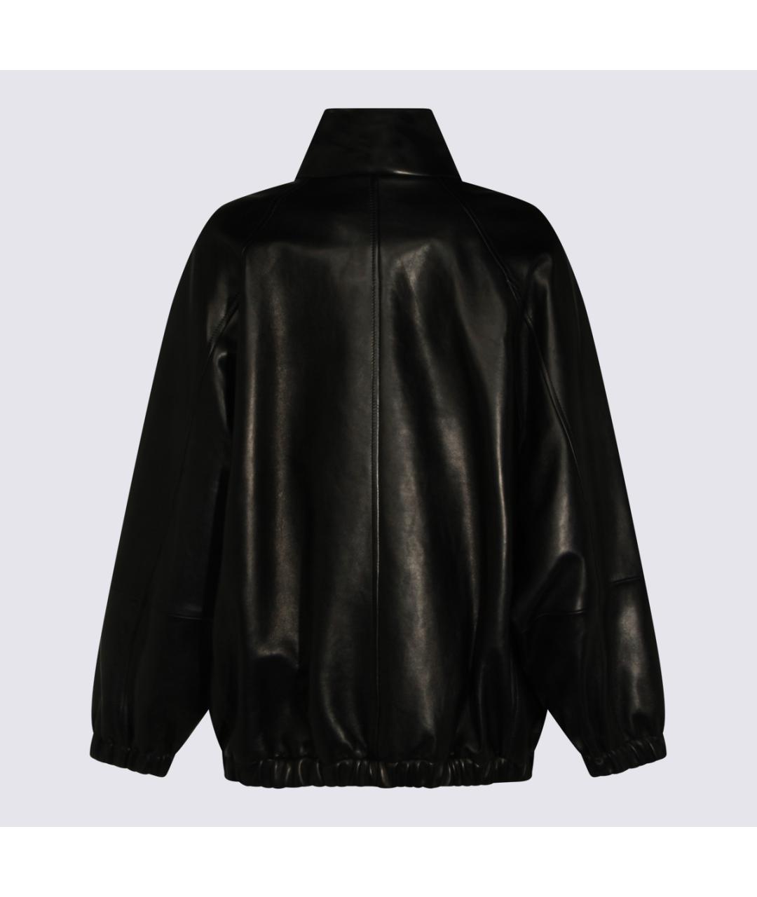BRUNELLO CUCINELLI Черная кожаная куртка, фото 2