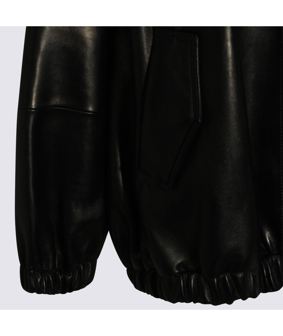 BRUNELLO CUCINELLI Черная кожаная куртка, фото 4