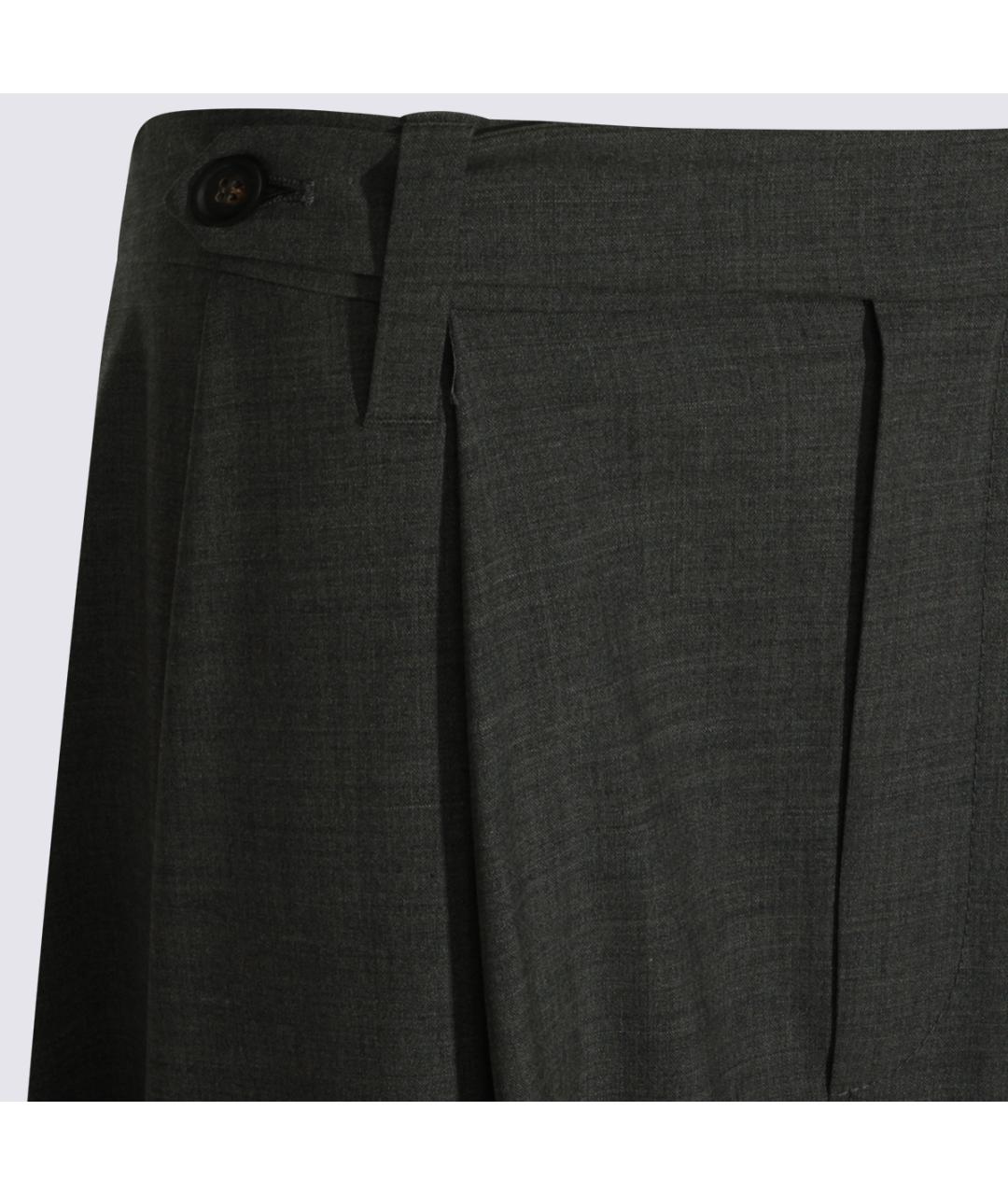 BRUNELLO CUCINELLI Черная шерстяная юбка миди, фото 3