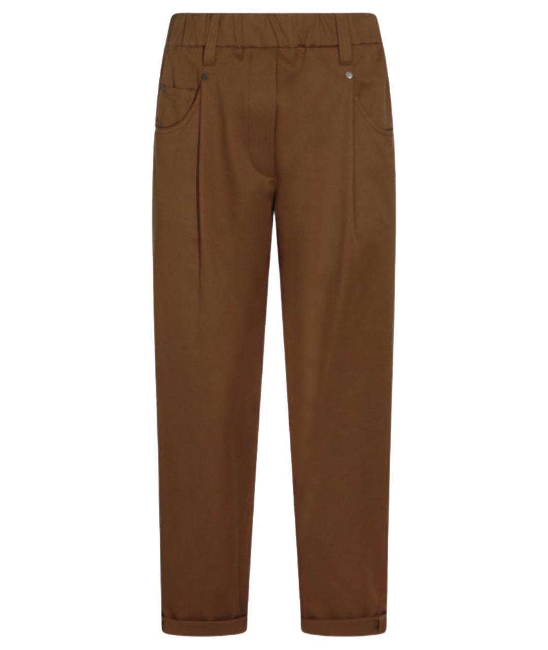 BRUNELLO CUCINELLI Хлопковые прямые брюки, фото 1