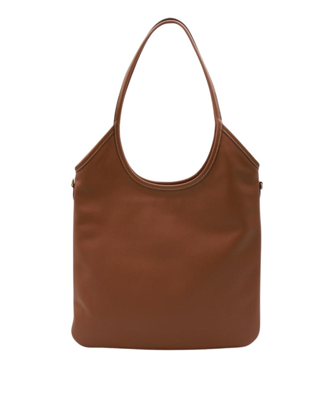 MIU MIU Коричневая кожаная сумка тоут, фото 3