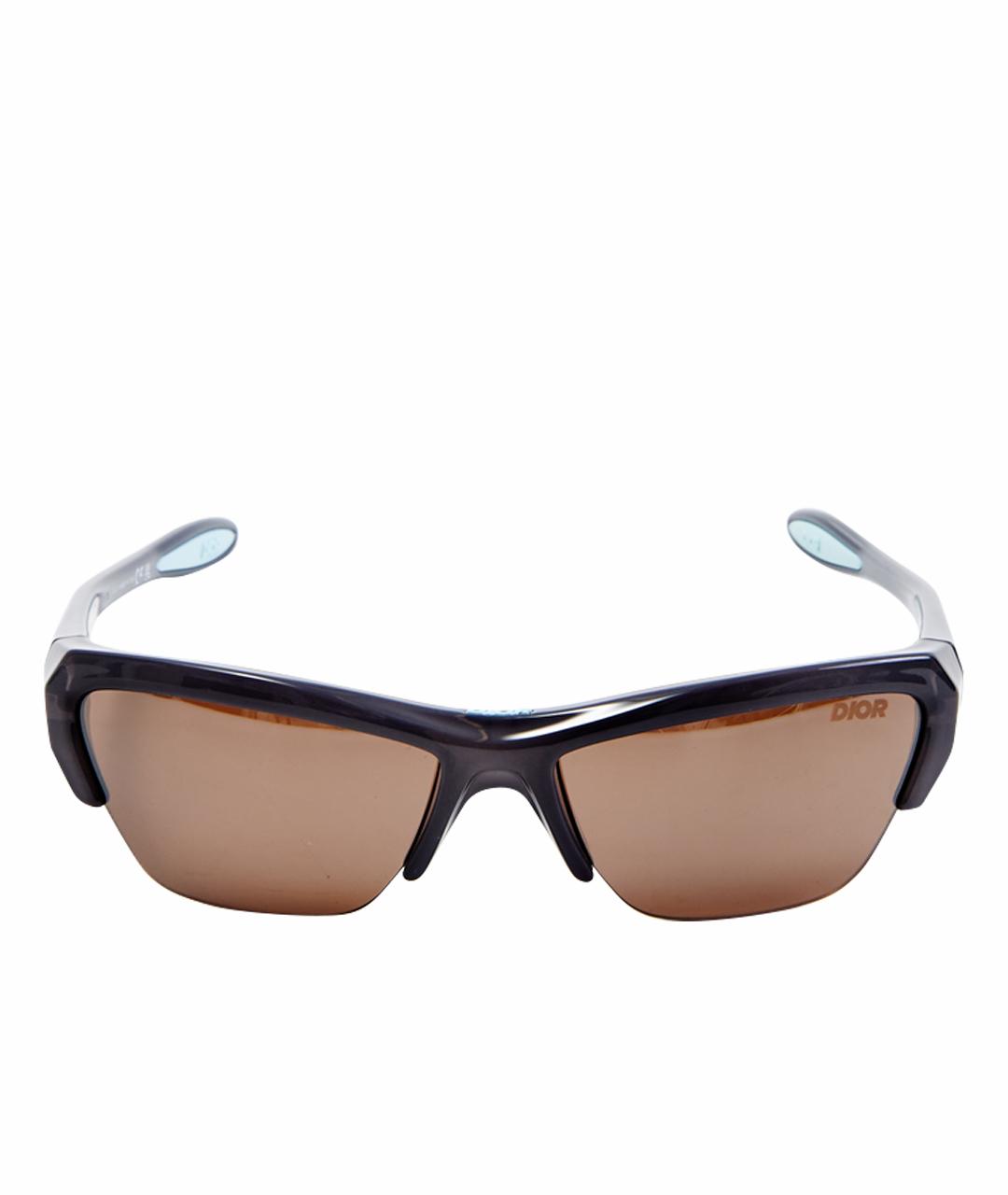 CHRISTIAN DIOR Черные пластиковые солнцезащитные очки, фото 1