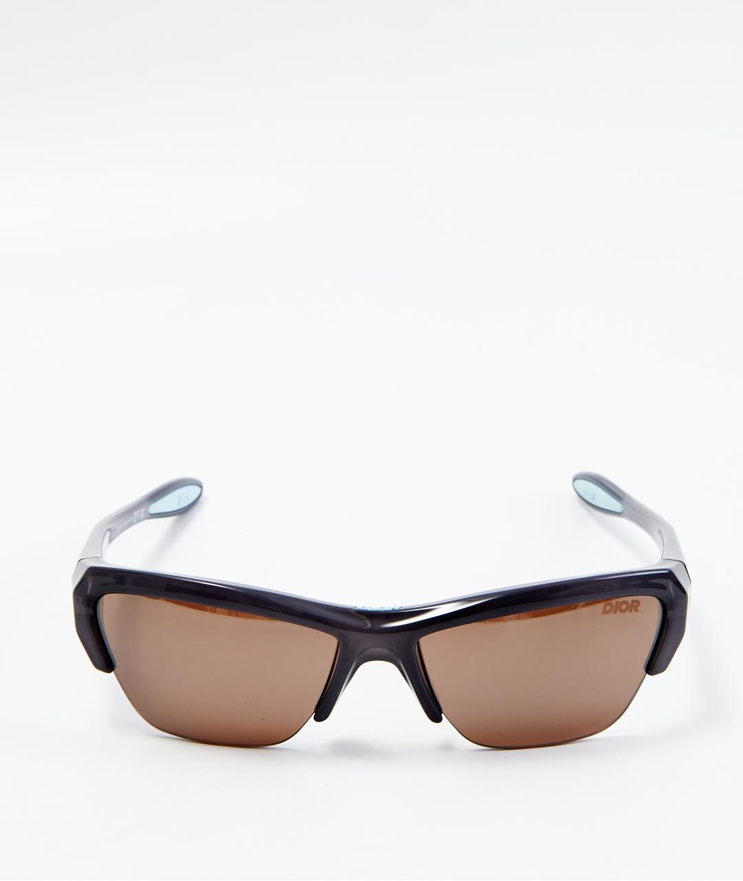 CHRISTIAN DIOR Черные пластиковые солнцезащитные очки, фото 6