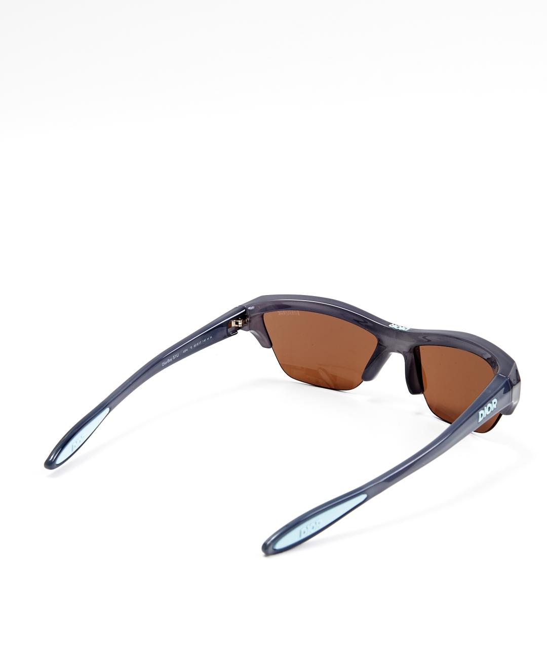 CHRISTIAN DIOR Черные пластиковые солнцезащитные очки, фото 3