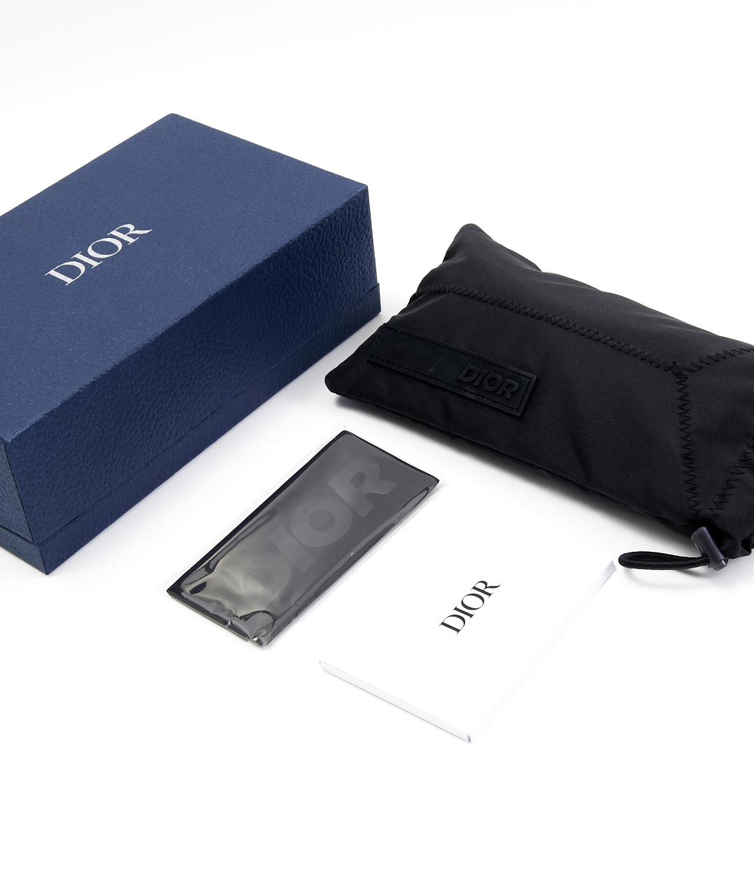 CHRISTIAN DIOR Черные пластиковые солнцезащитные очки, фото 5