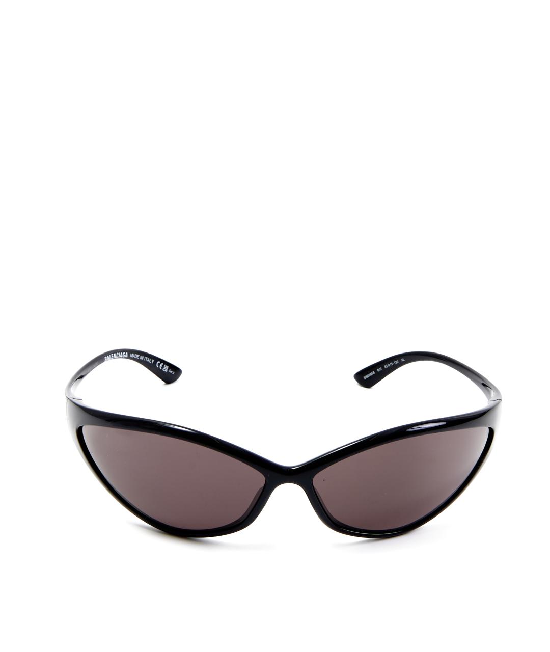 BALENCIAGA Черные пластиковые солнцезащитные очки, фото 6
