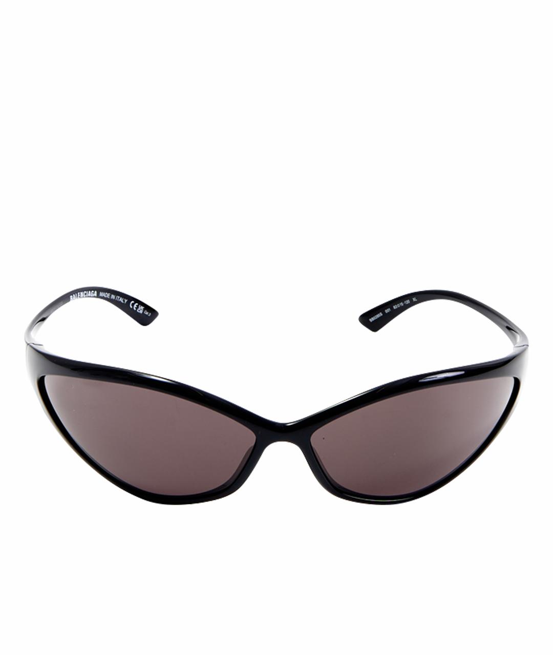 BALENCIAGA Черные пластиковые солнцезащитные очки, фото 1