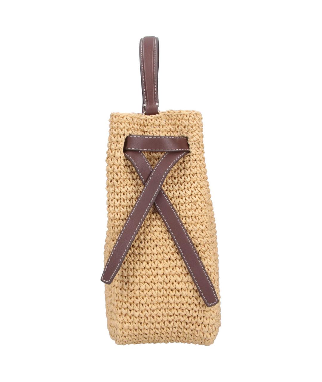 TORY BURCH Бежевая пелетеная сумка через плечо, фото 5