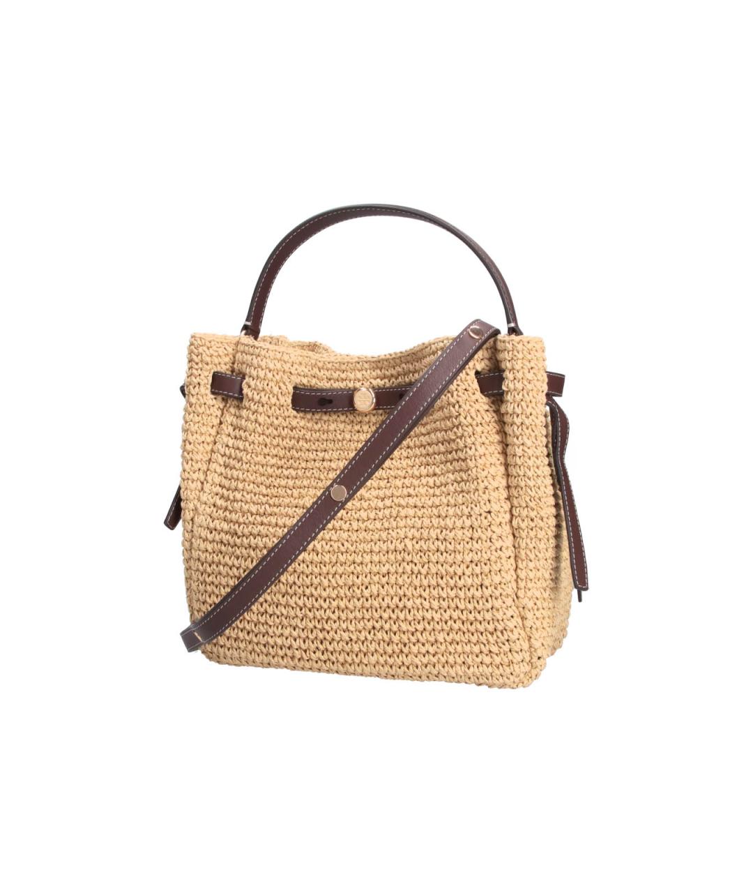 TORY BURCH Бежевая пелетеная сумка через плечо, фото 2