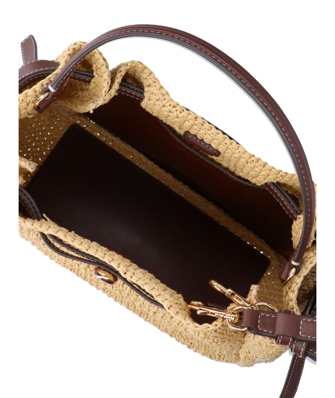 TORY BURCH Бежевая пелетеная сумка через плечо, фото 4