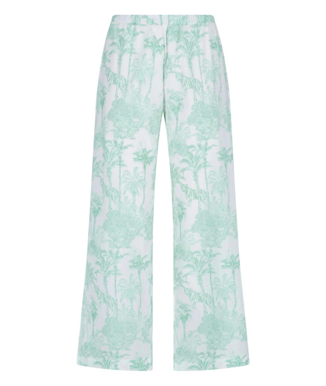 MC2 SAINT BARTH Мульти хлопковые прямые брюки, фото 1