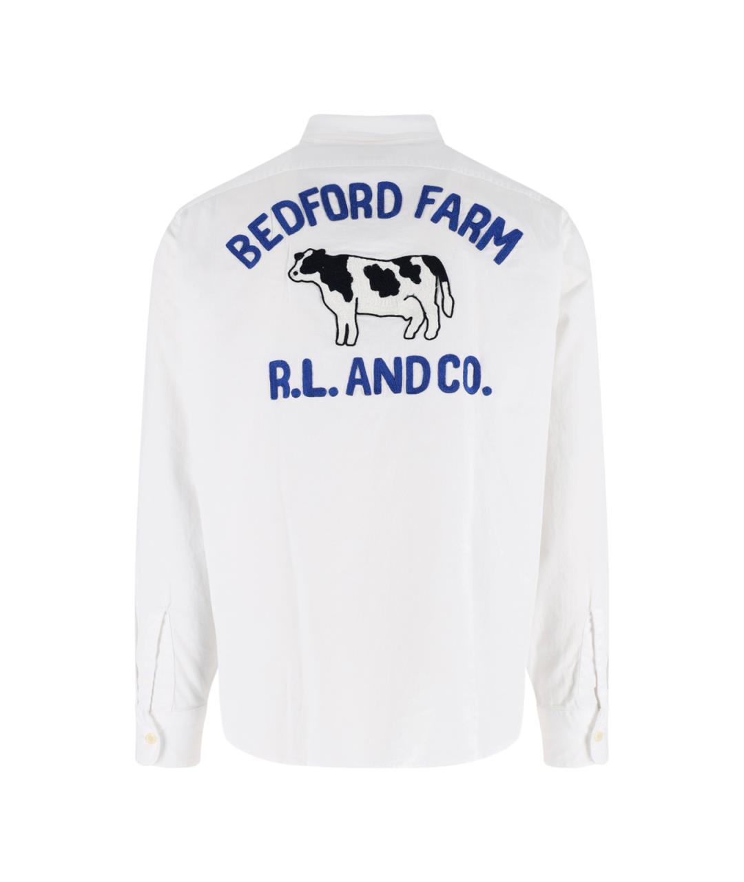 POLO RALPH LAUREN Белая хлопковая кэжуал рубашка, фото 2