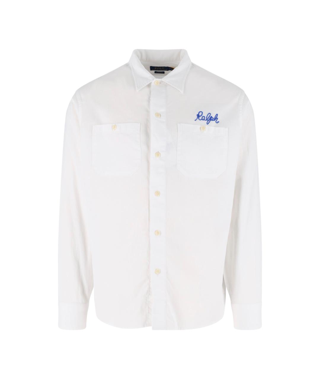 POLO RALPH LAUREN Белая хлопковая кэжуал рубашка, фото 1