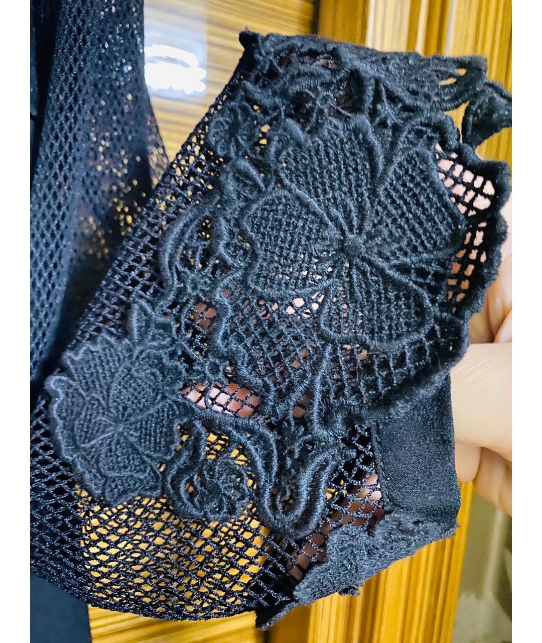 ESCADA Черная шелковая блузы, фото 3