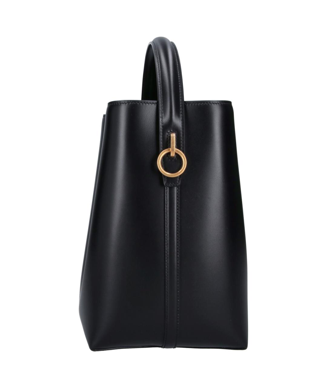 SAINT LAURENT Черная кожаная сумка через плечо, фото 5