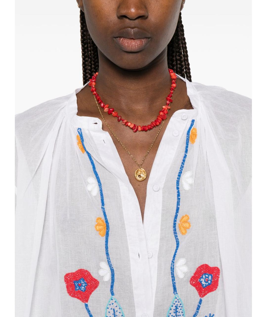 FORTE FORTE Белая хлопковая рубашка, фото 4