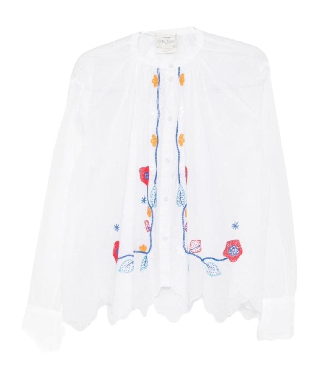 FORTE FORTE Белая хлопковая рубашка, фото 1