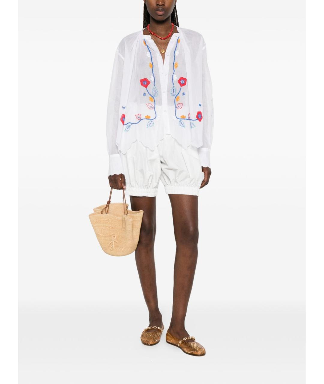 FORTE FORTE Белая хлопковая рубашка, фото 2