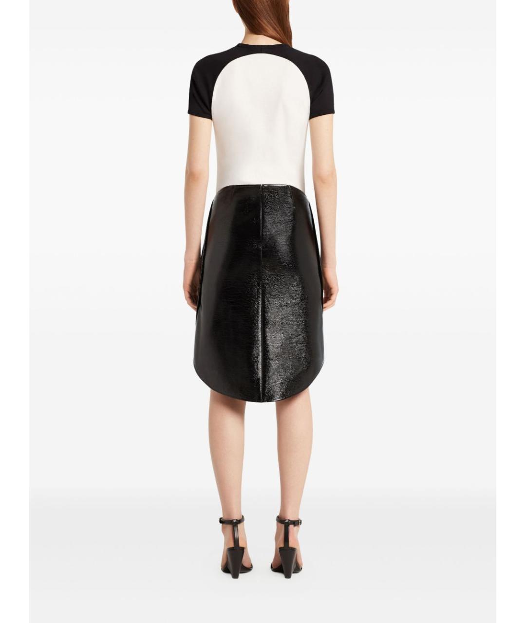 COURREGES Черная хлопковая футболка, фото 3