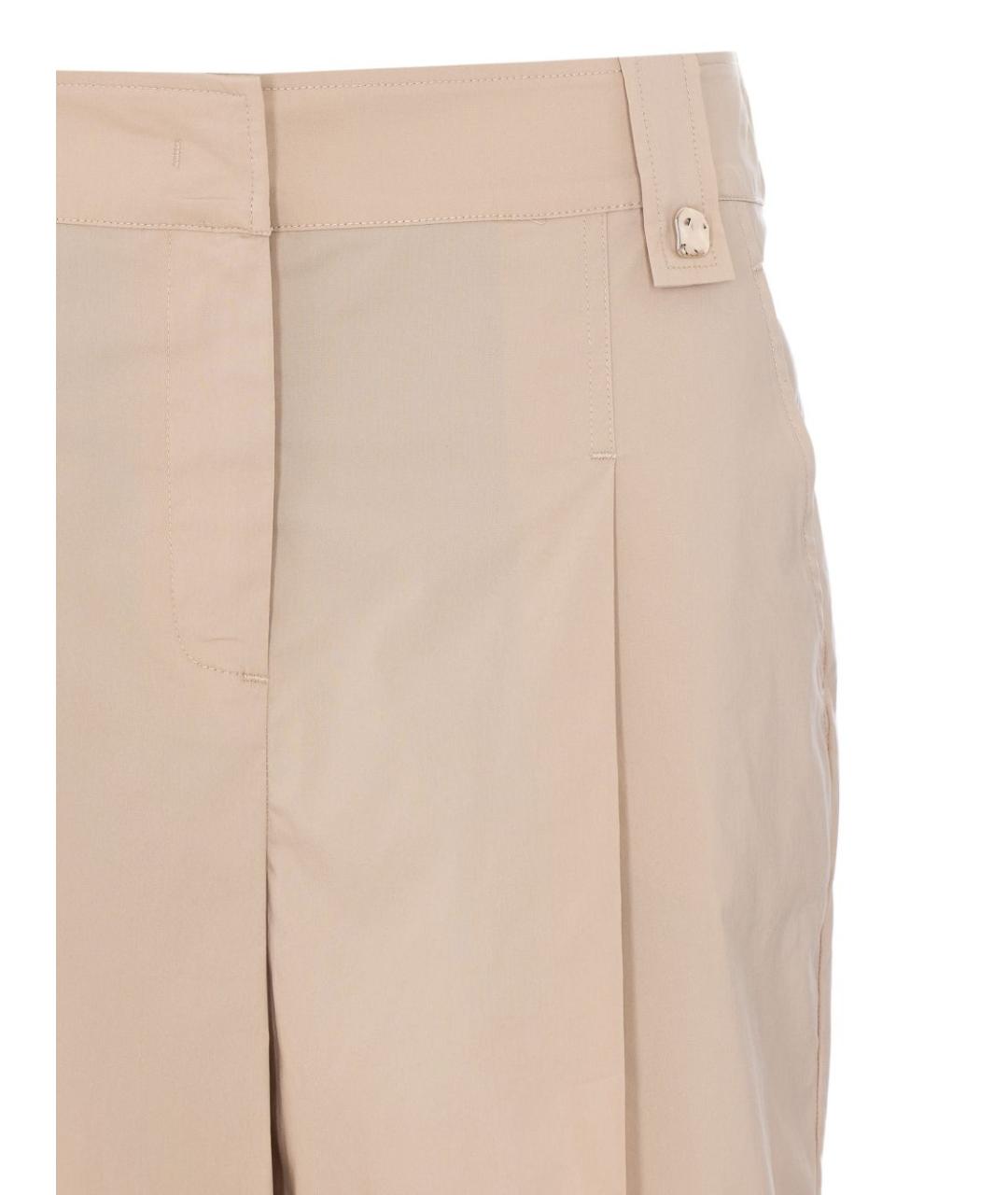 LIU JO Бежевые хлопковые шорты, фото 3