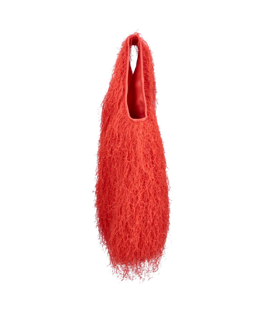 DRIES VAN NOTEN Красная синтетическая сумка тоут, фото 5