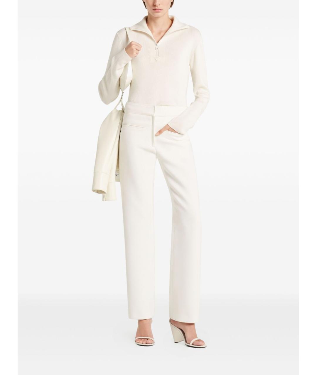 COURREGES Белый шерстяной джемпер / свитер, фото 4