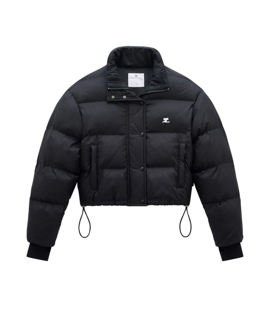 COURREGES Черная полиэстеровая куртка, фото 1