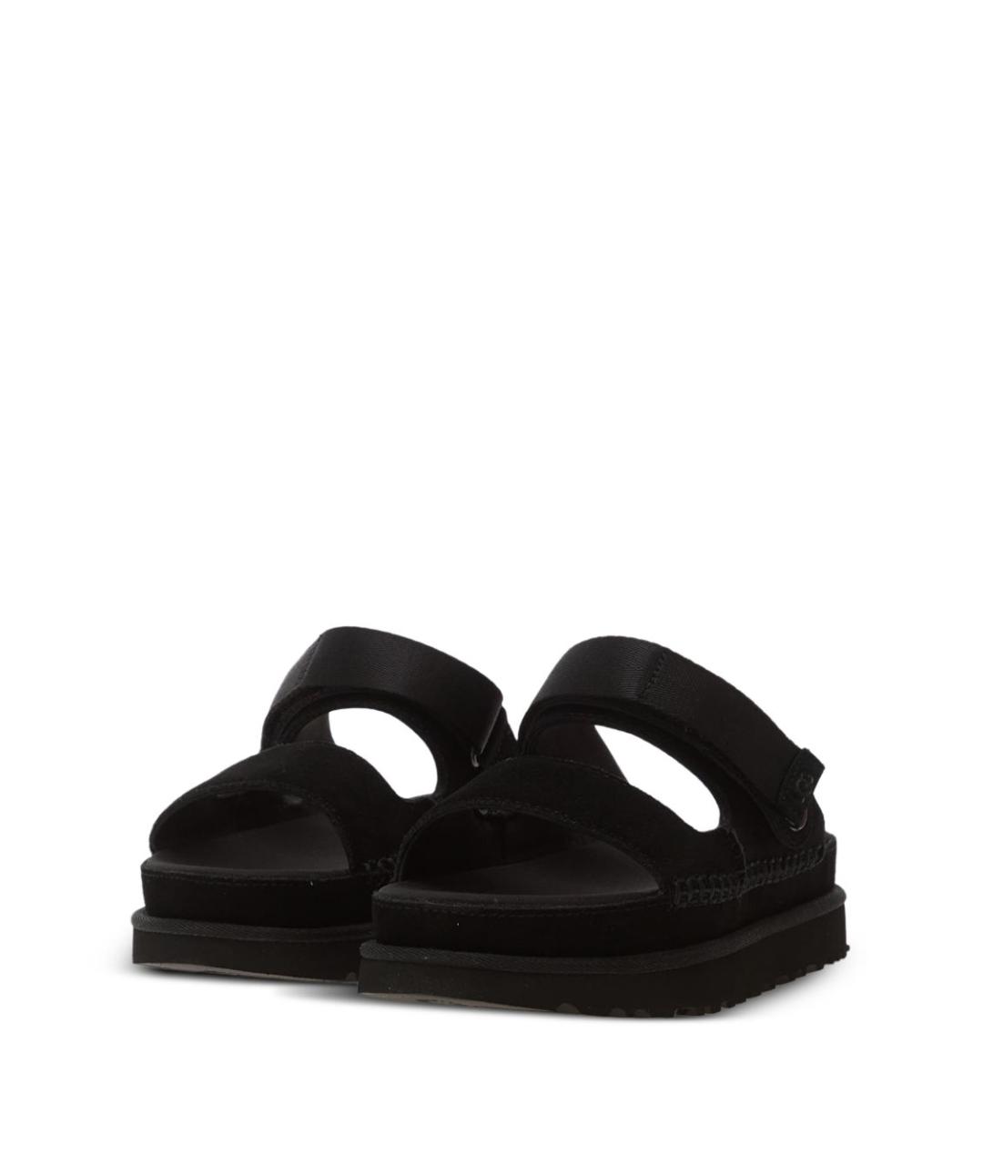 UGG AUSTRALIA Черные замшевые сандалии, фото 6