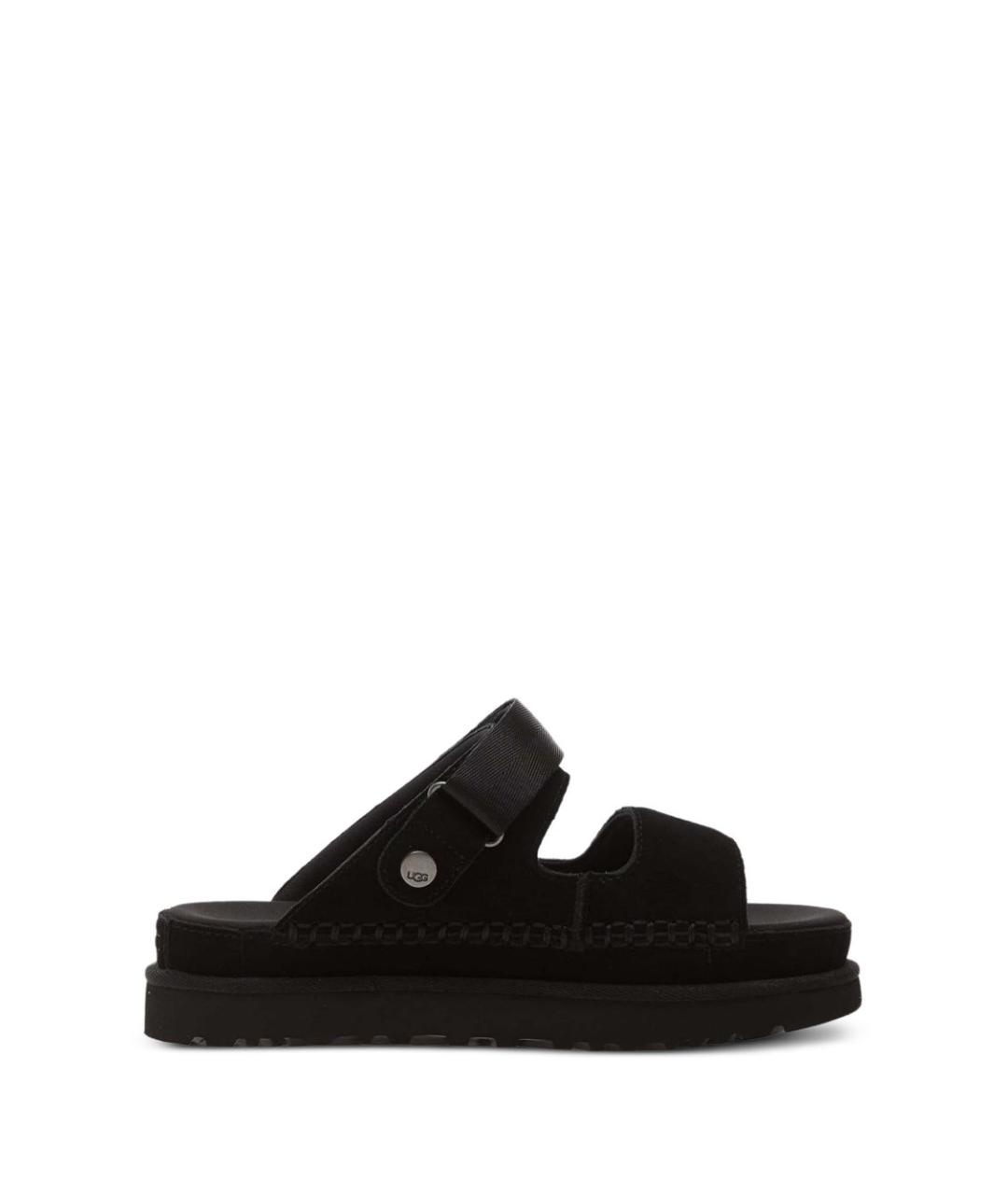 UGG AUSTRALIA Черные замшевые сандалии, фото 1
