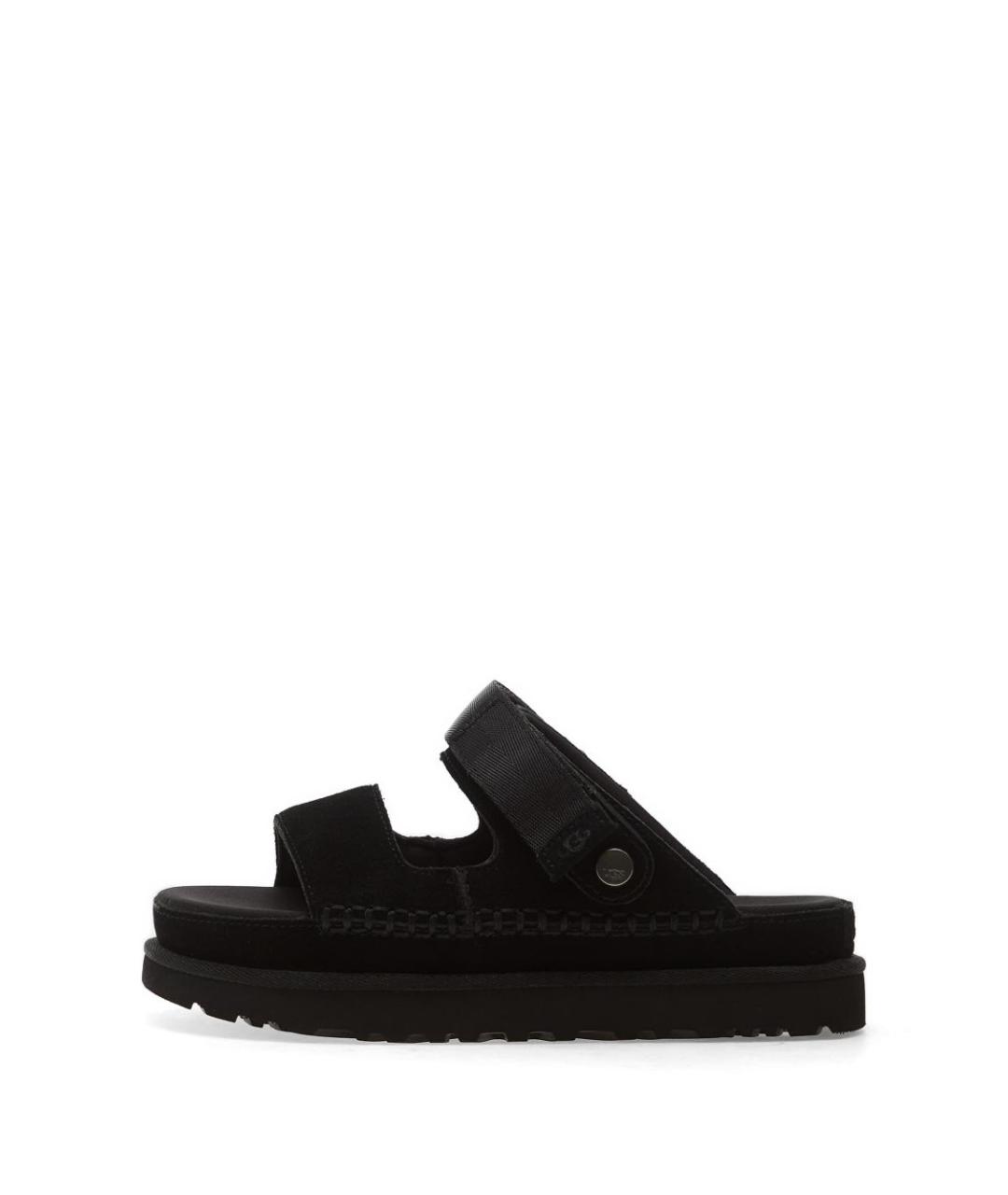 UGG AUSTRALIA Черные замшевые сандалии, фото 3