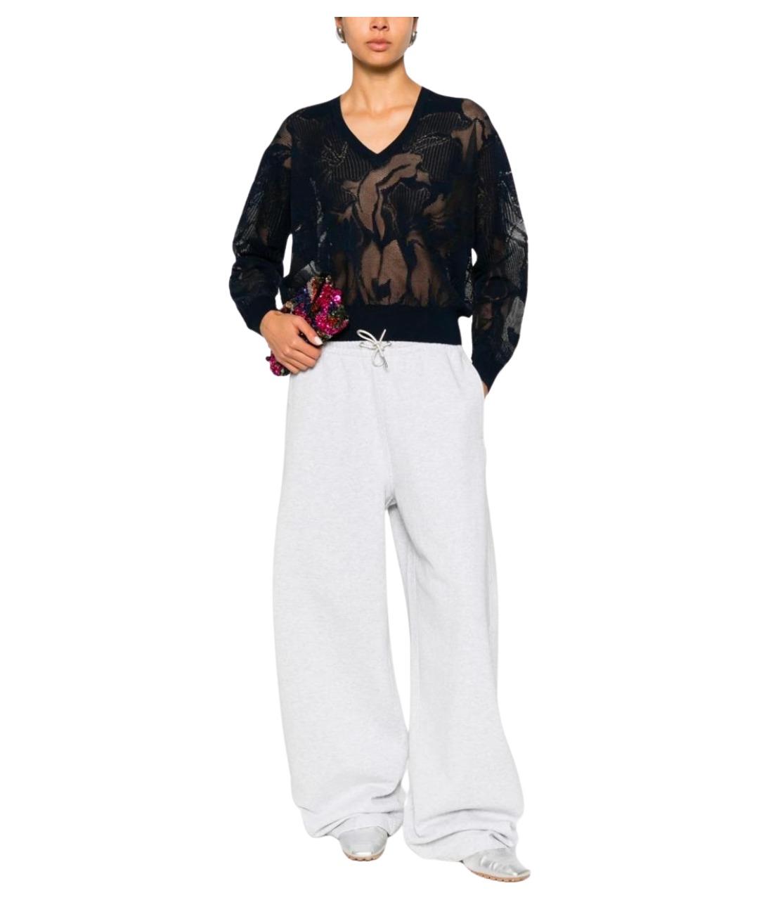 DRIES VAN NOTEN Синий хлопковый джемпер / свитер, фото 2