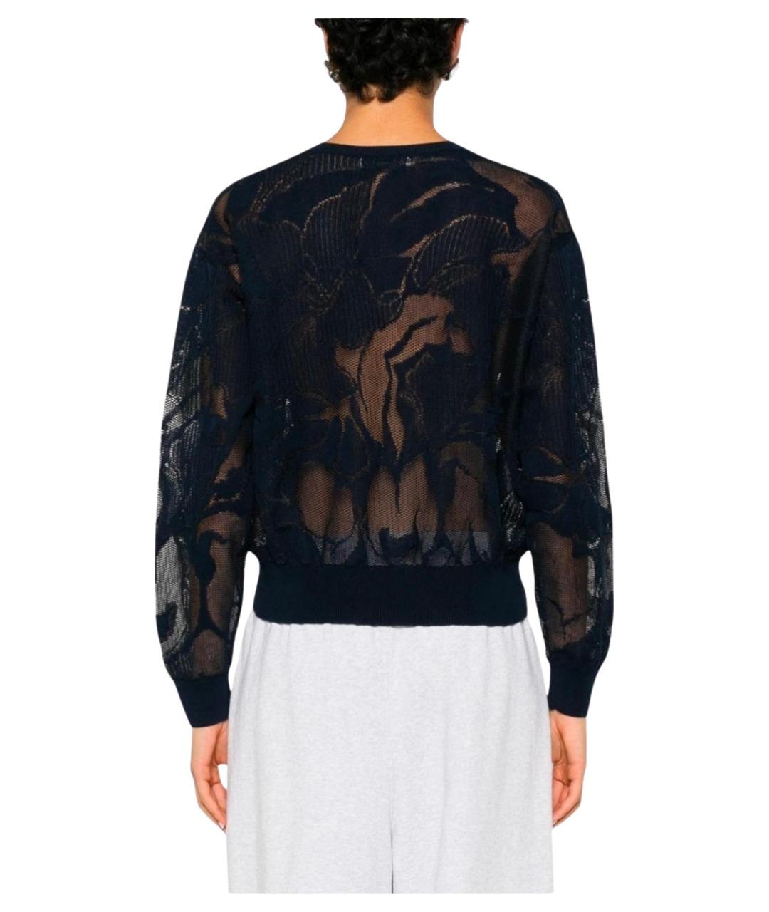 DRIES VAN NOTEN Синий хлопковый джемпер / свитер, фото 4