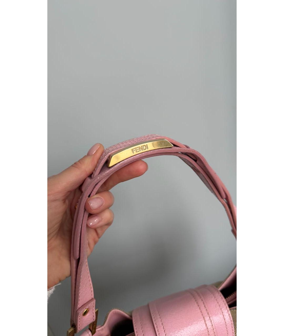 FENDI Бежевая сумка с короткими ручками, фото 3