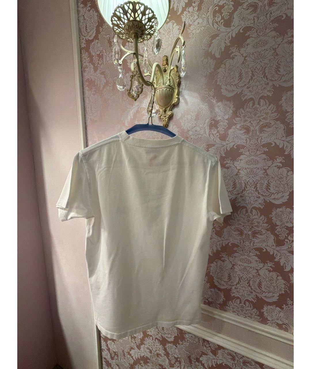 BALENCIAGA Белая хлопковая футболка, фото 2