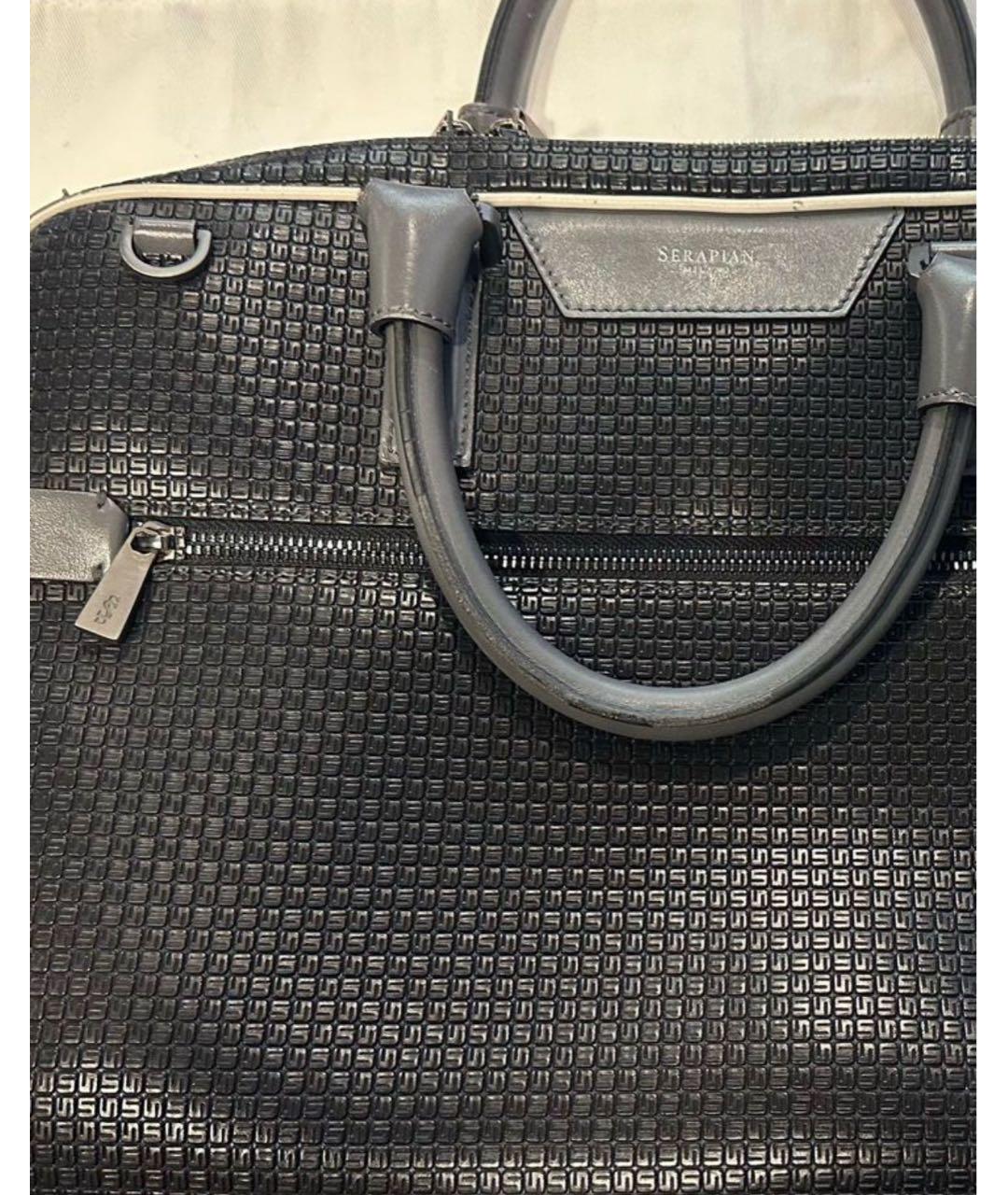 SERAPIAN Антрацитовый портфель, фото 2
