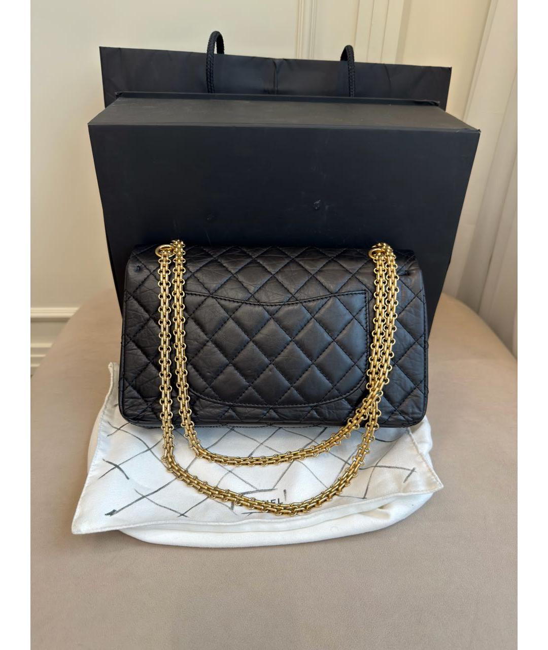 CHANEL Черная кожаная сумка через плечо, фото 3