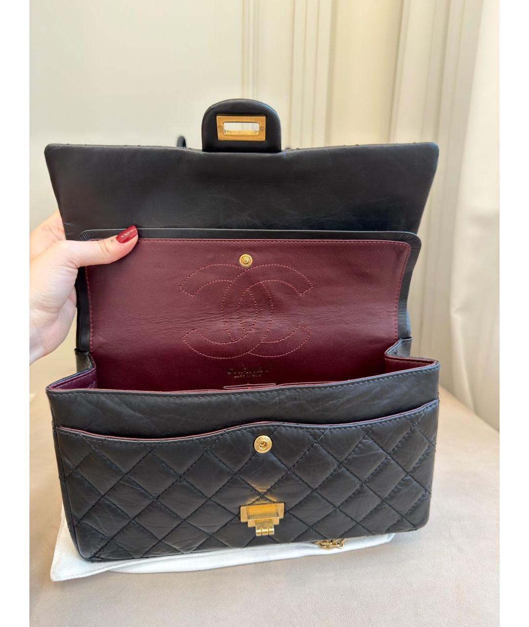 CHANEL Черная кожаная сумка через плечо, фото 7