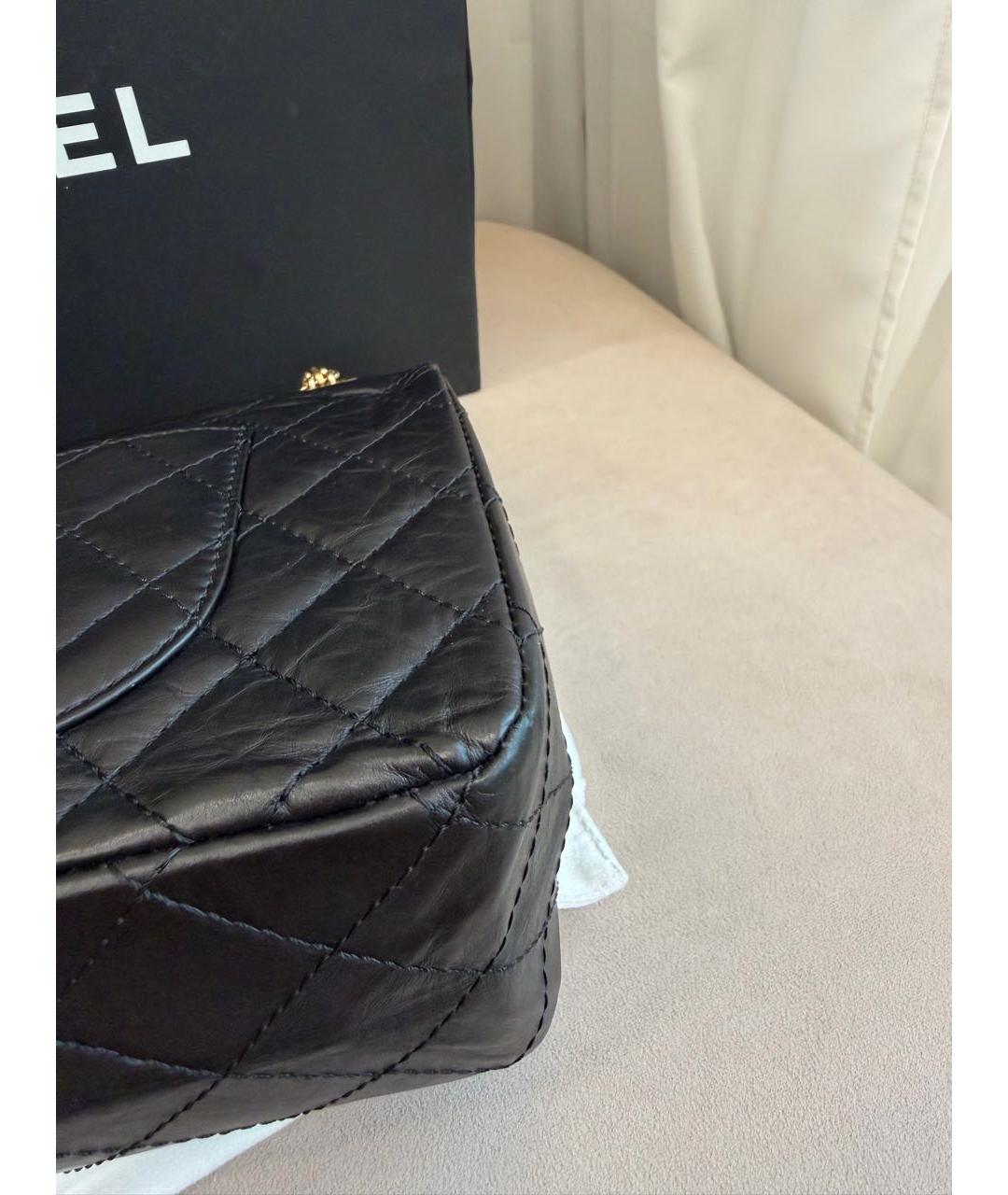 CHANEL Черная кожаная сумка через плечо, фото 6