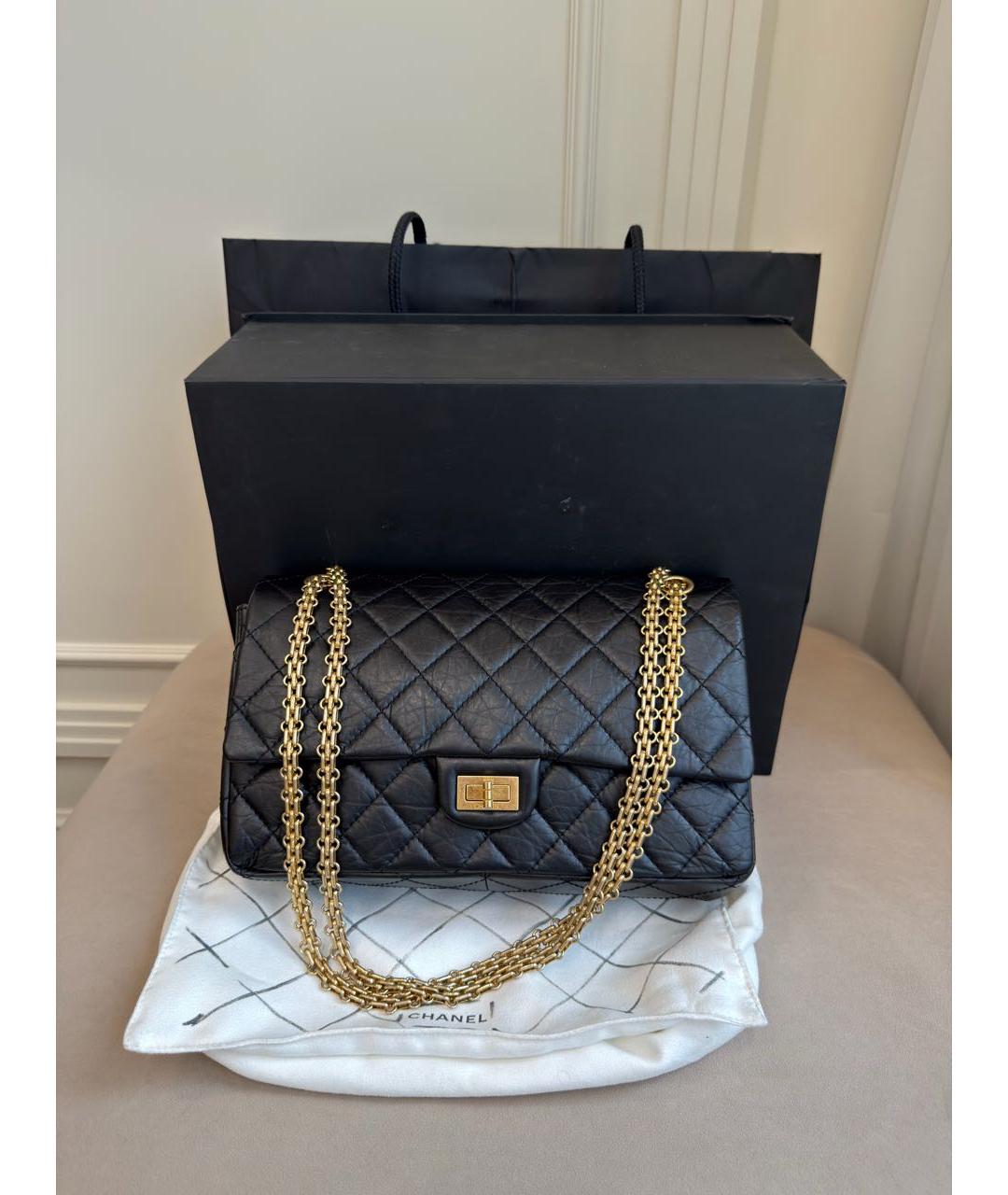 CHANEL Черная кожаная сумка через плечо, фото 9