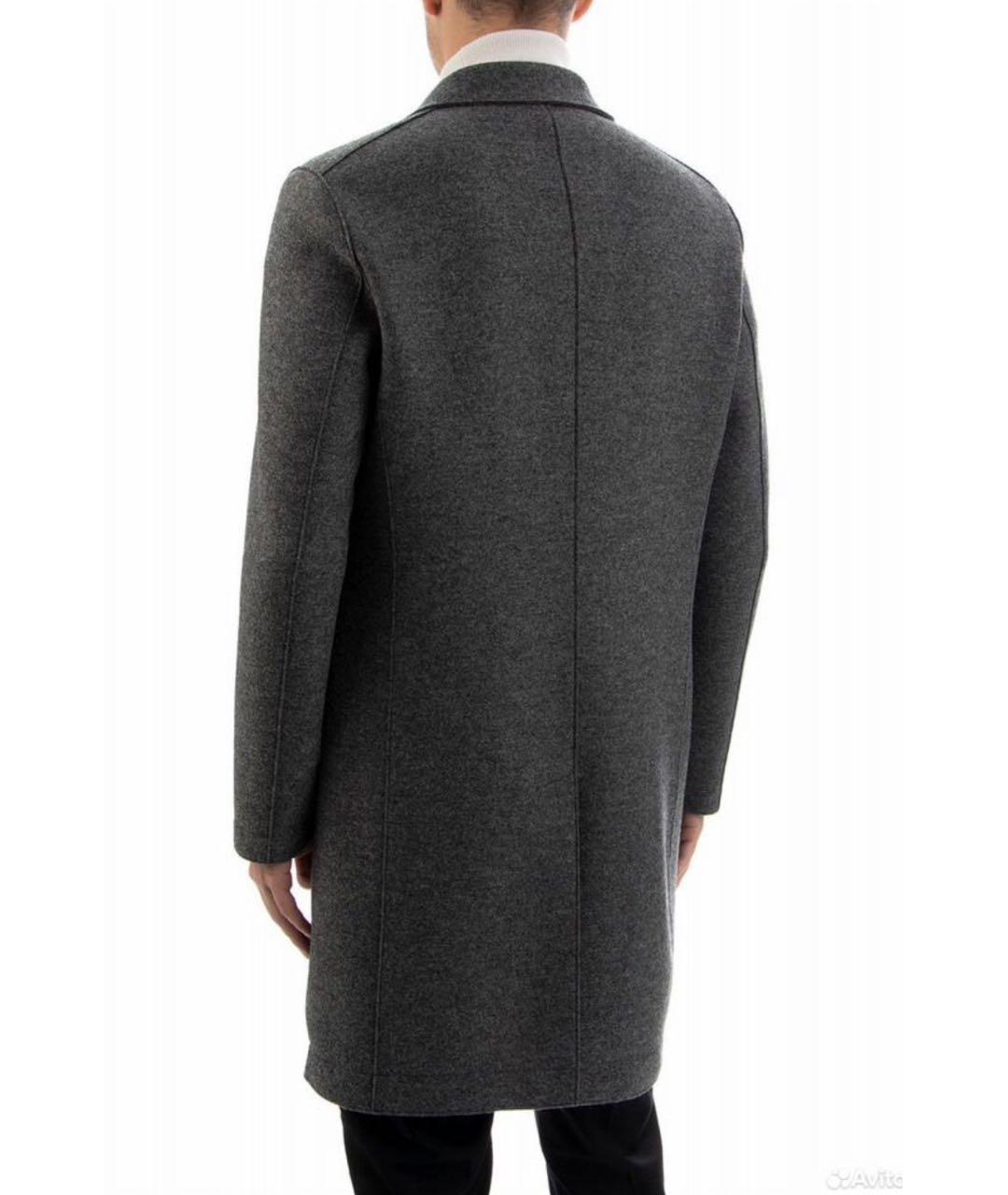HARRIS WHARF LONDON Серое шерстяное пальто, фото 3