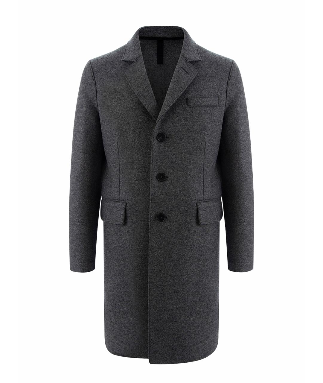 HARRIS WHARF LONDON Серое шерстяное пальто, фото 1