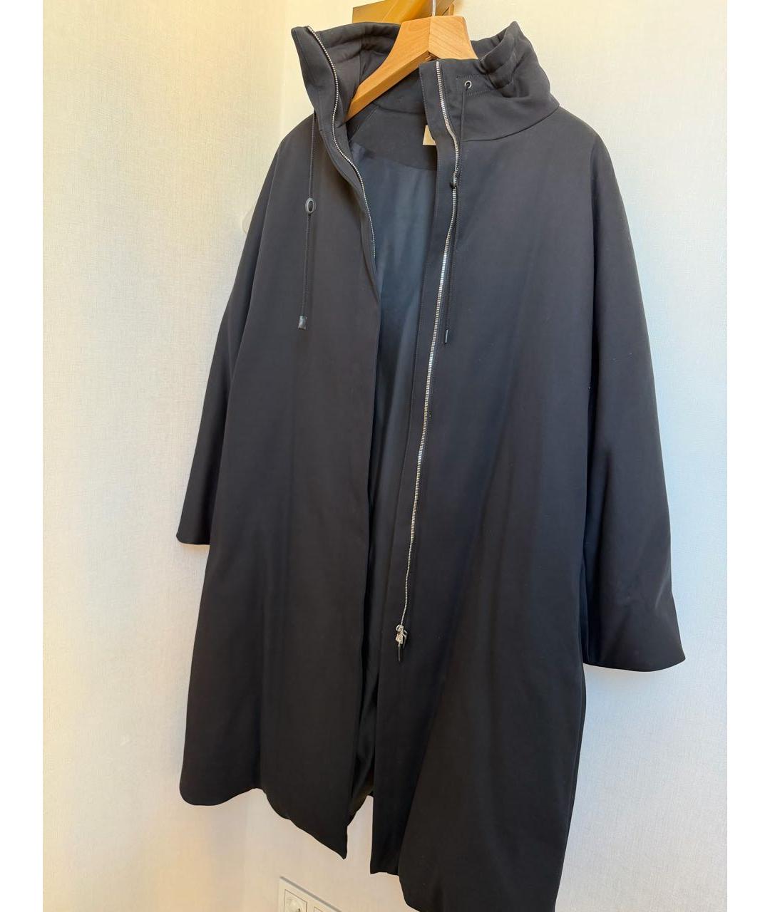 THE ROW Черное хлопковое пальто, фото 6