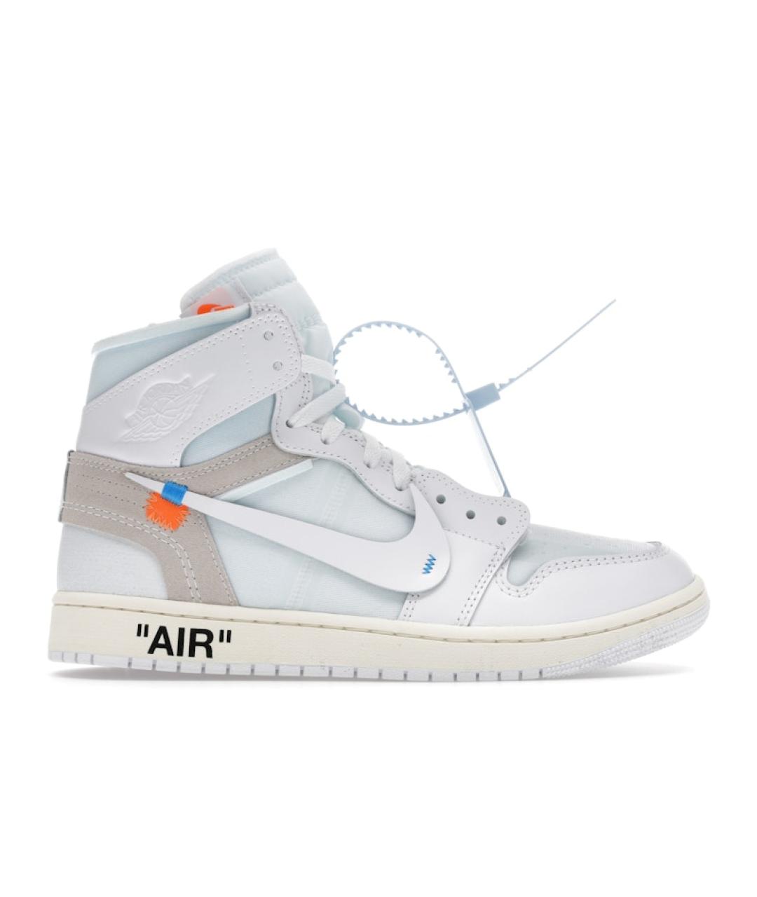 JORDAN Белые кожаные кроссовки, фото 1