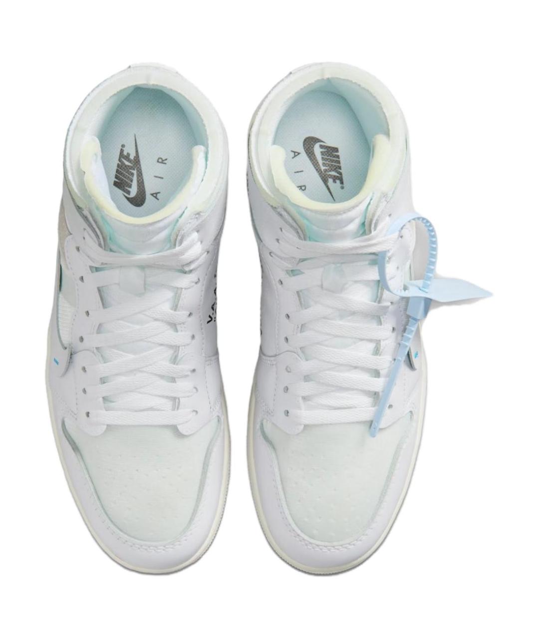 JORDAN Белые кожаные кроссовки, фото 4