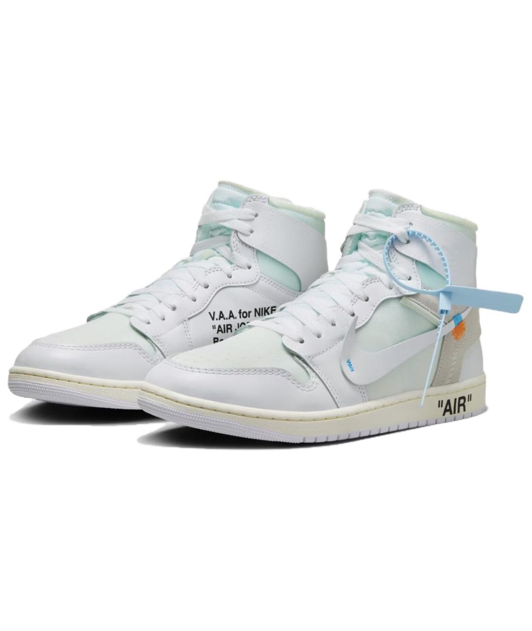 JORDAN Белые кожаные кроссовки, фото 3